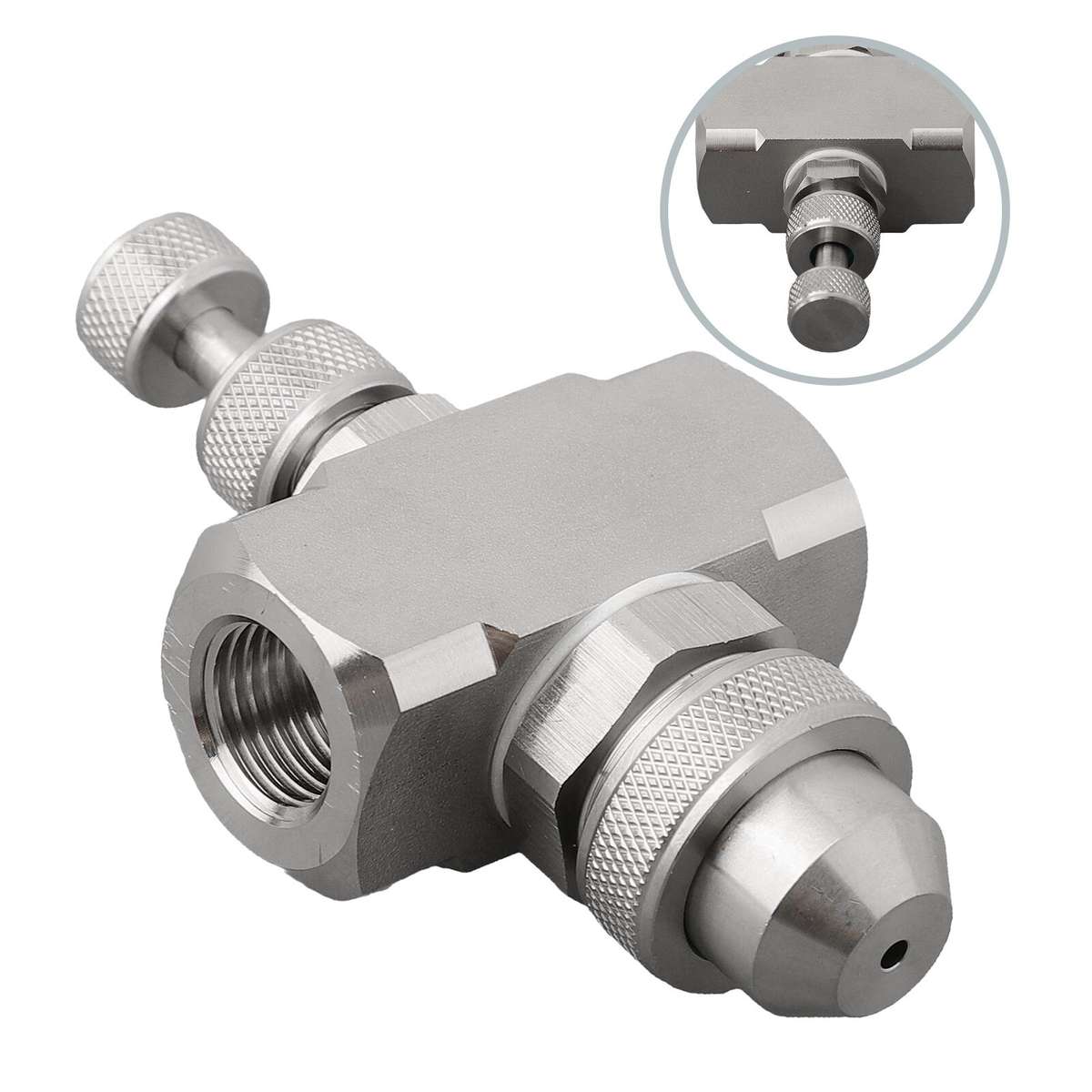 Air Atomizing Nozzle 1/4BSPT Misting Low Pressure Solid Cone Spray Tip Nozzles