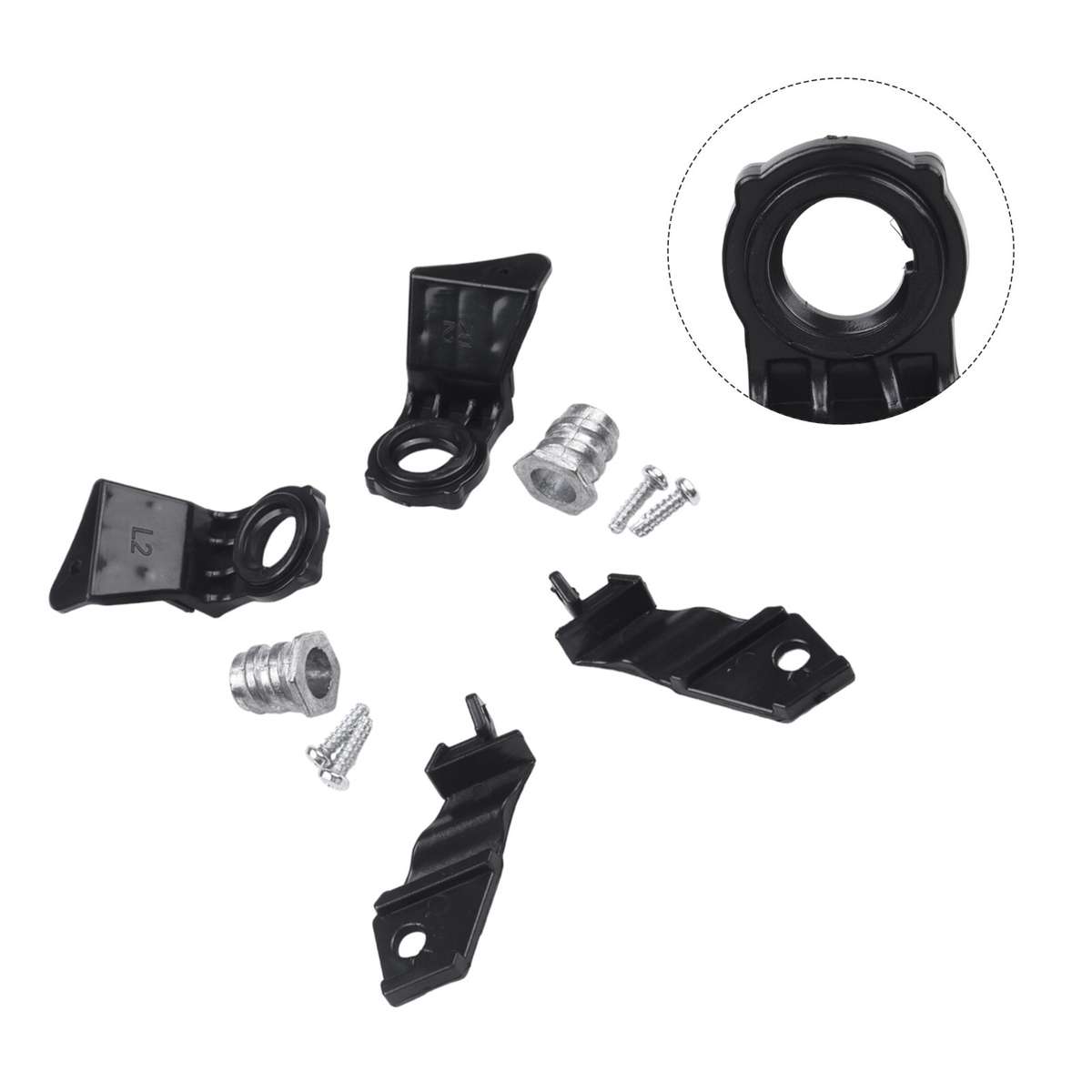 HEADLAMP HEADLIGHT BRACKET REPAIR KIT For GOLF For MK5 (2003 2009) R+L SIDE
