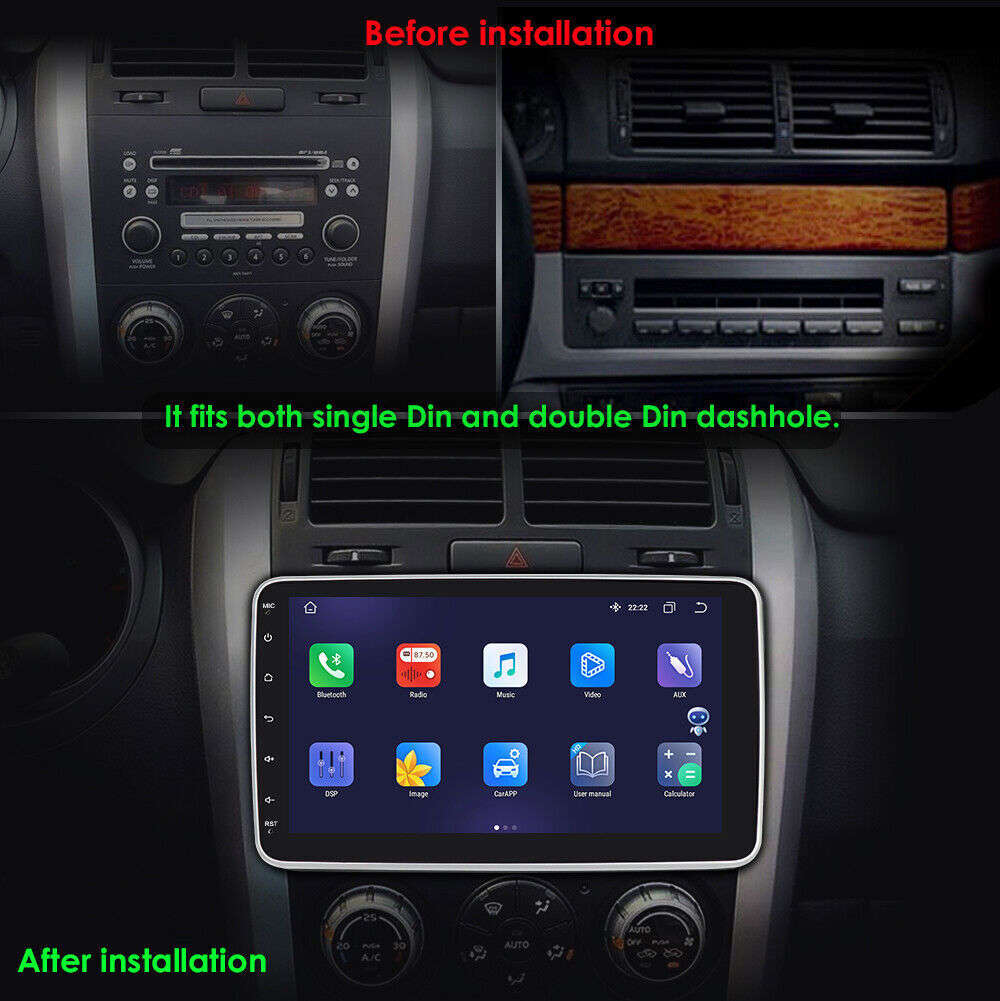 8Core Android 12 9'' Car Stereo GPS Navi Headunit CarPlay Radio WiFi DSP 4G+32GB