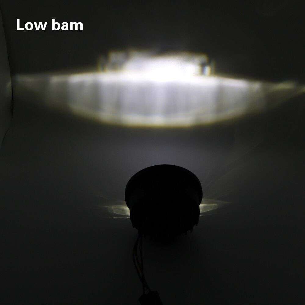 4.65" LED Dual Headlights DRL Hi/Low Beam For Harley Dyna Fat Bob FXDF 2008-2017