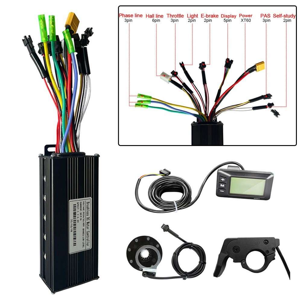 Powerful Upgrade For Your E Bike Motor With 750/1000W Controller Set And 8 PAS