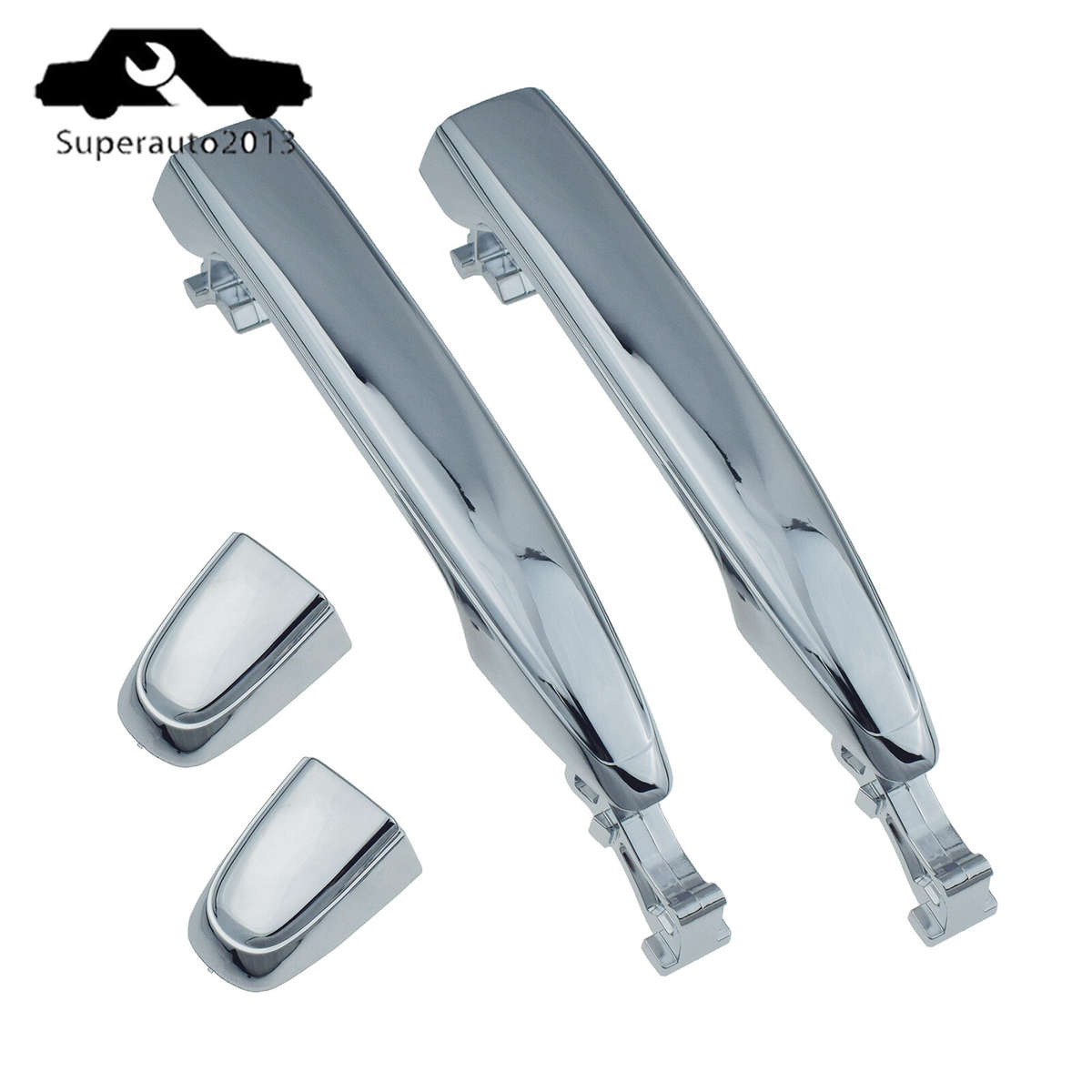 Pair Rear Left & Right Outside Door Handle Chrome For Toyota Camry 4Runner Lexus