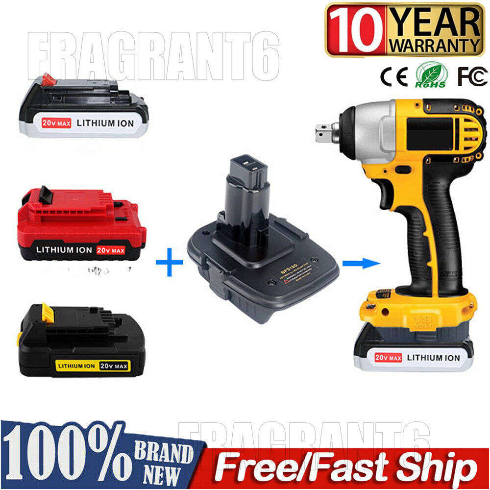 Battery Adapter for Black&Decker for Stanley 20V Battery Convert To for Dewalt
