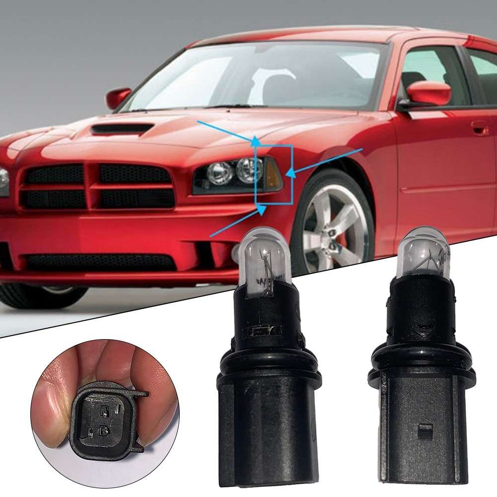 For Dodge Charger 2006-2010 Plastic + Glass Side Marker Lamp With Socket