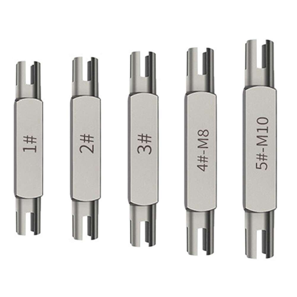 Broken Screw Head Taps Set 5PCS Double Ended Screw Tap Extractor M4-M10