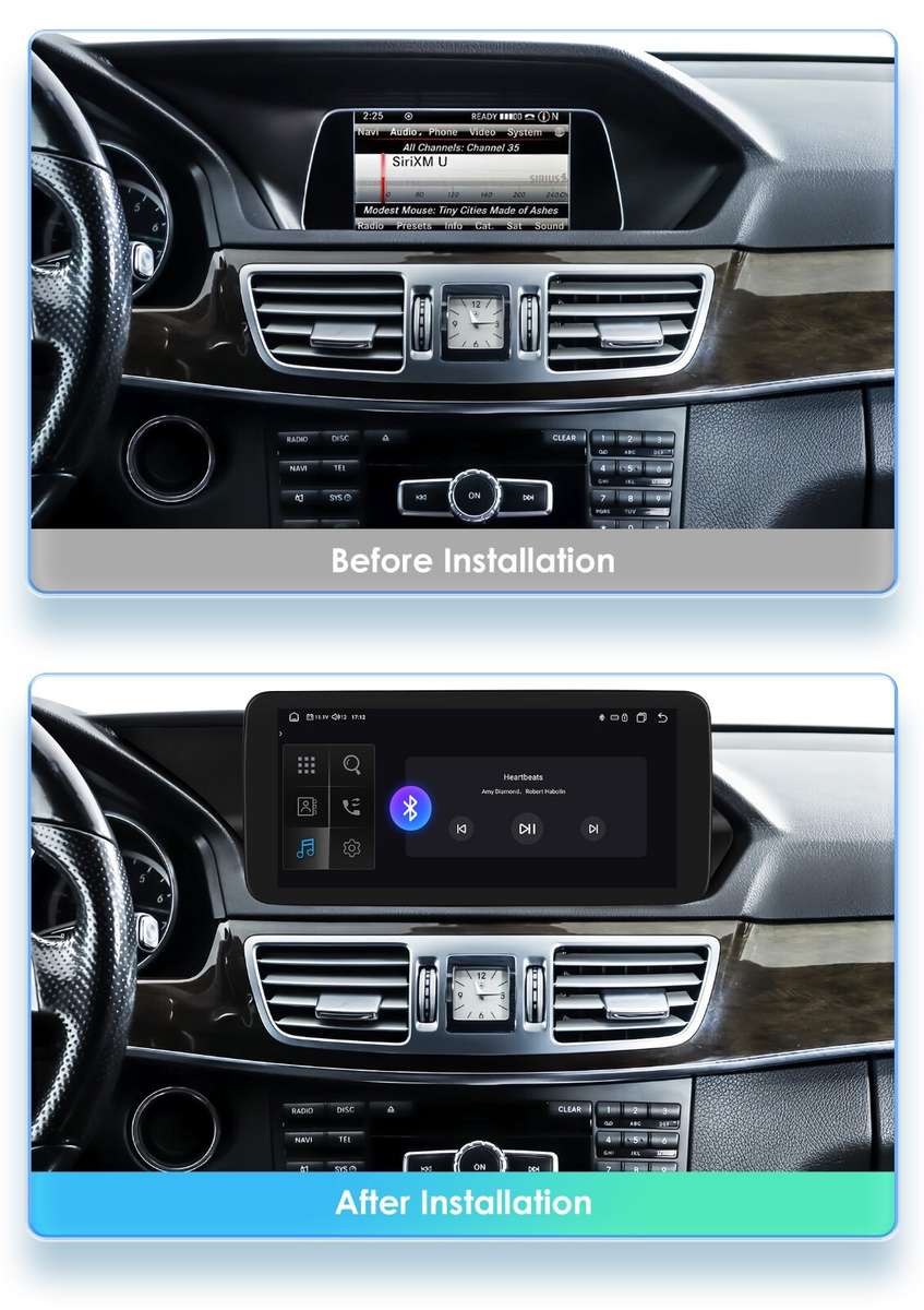Android 13 CarPlay Radio GPS for Mercedes Benz E-Class W212 S212 E300 E350 4Core