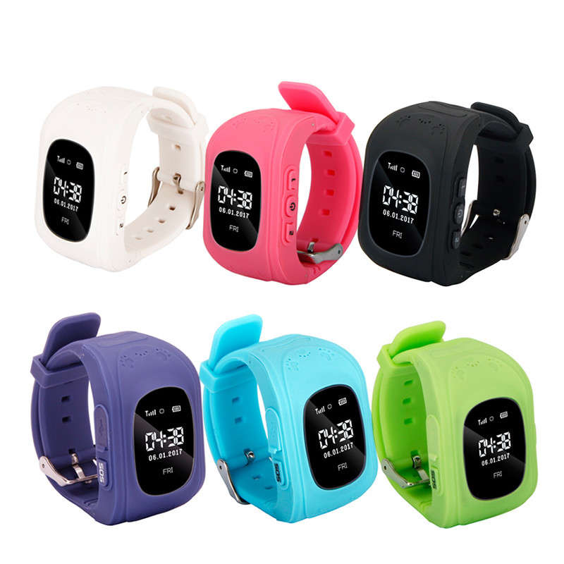 Q50 Kids GPS Smart Watch with Call Function | In Blue, Pink,Green,Black,Dark Blue and White