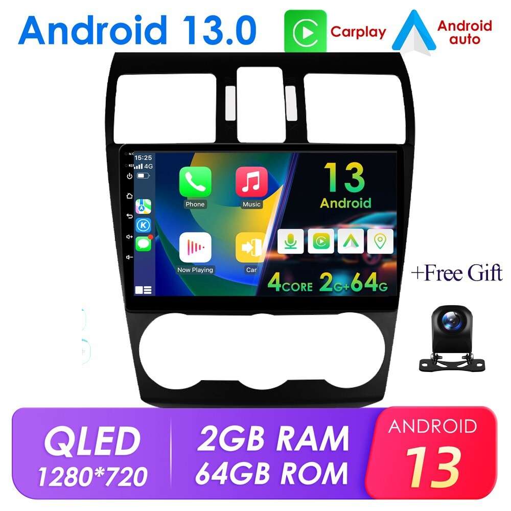 9" Android 13 Car Stereo Radio GPS Carplay For Subaru Forester Impreza 2012-2014
