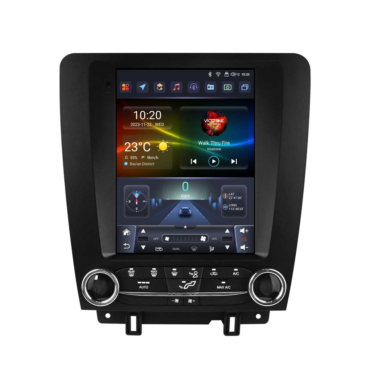 For Ford Mustang 2010-2014 Android 13 Carplay Radio Stereo GPS Navi 9.7" Screen