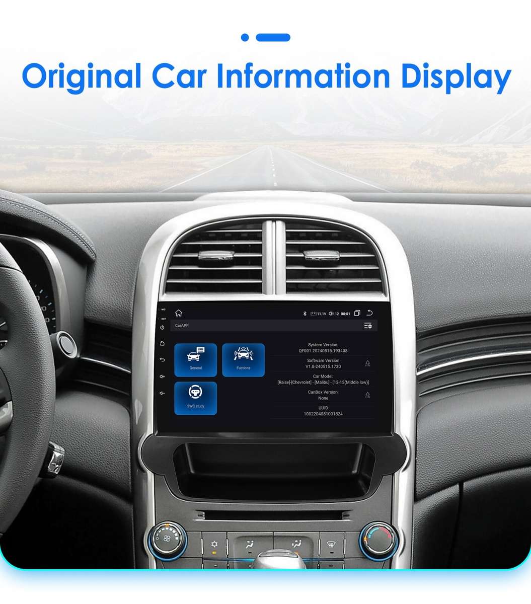 8+128GB Car Radio For Chevrolet Malibu 2012-2015 Android 13 GPS Player Head Unit