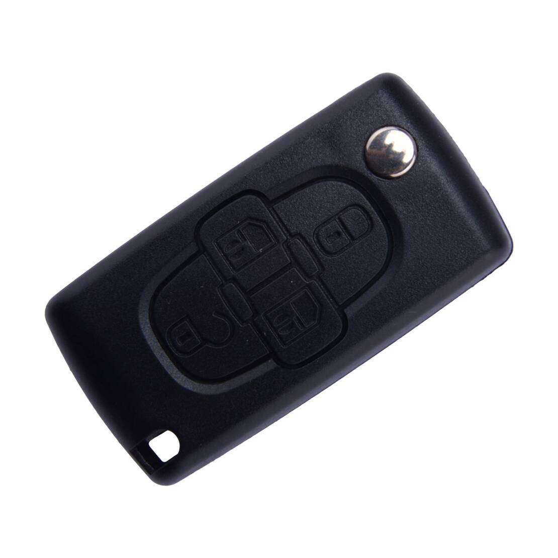 4 Buttons Remote Flip Key Fob Case Shell Fit For Peugeot 807 Citroen C8 New