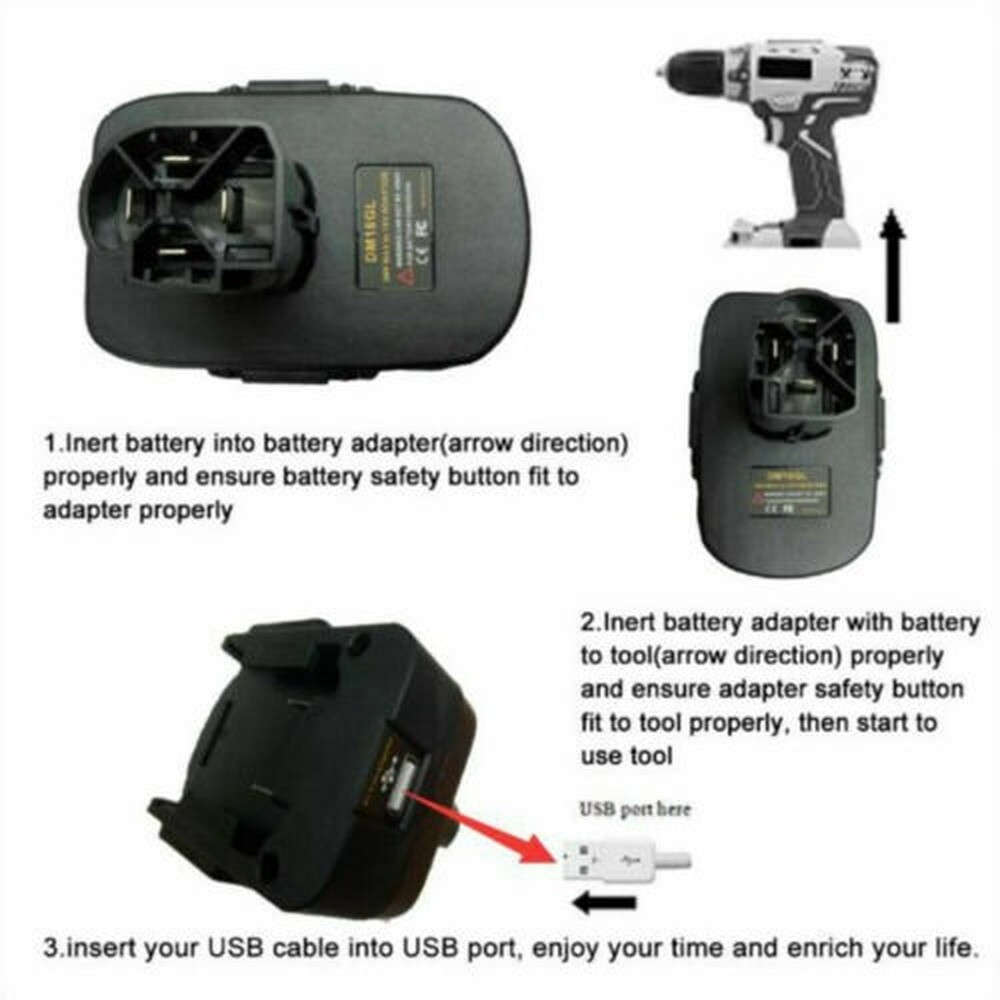 Converter Battery Adapter 18V For Milwaukee to for CRAFTSMAN 19.2V Power Tool