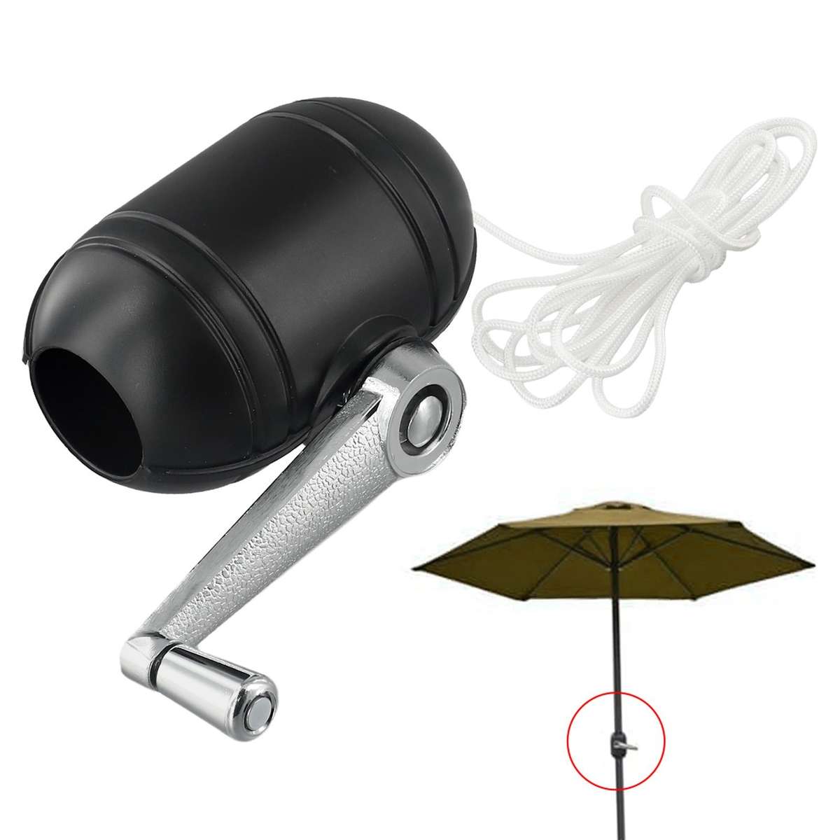 Long Lasting Tilt Mechanism Crank Replacement For Outdoor Patio Umbrella