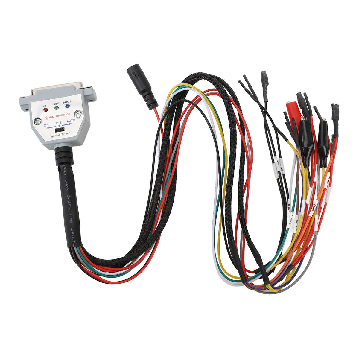 3 LED Lights Boot Bench Cable DB25 With Switch ECU Bench Pinout Cable For SM CHW