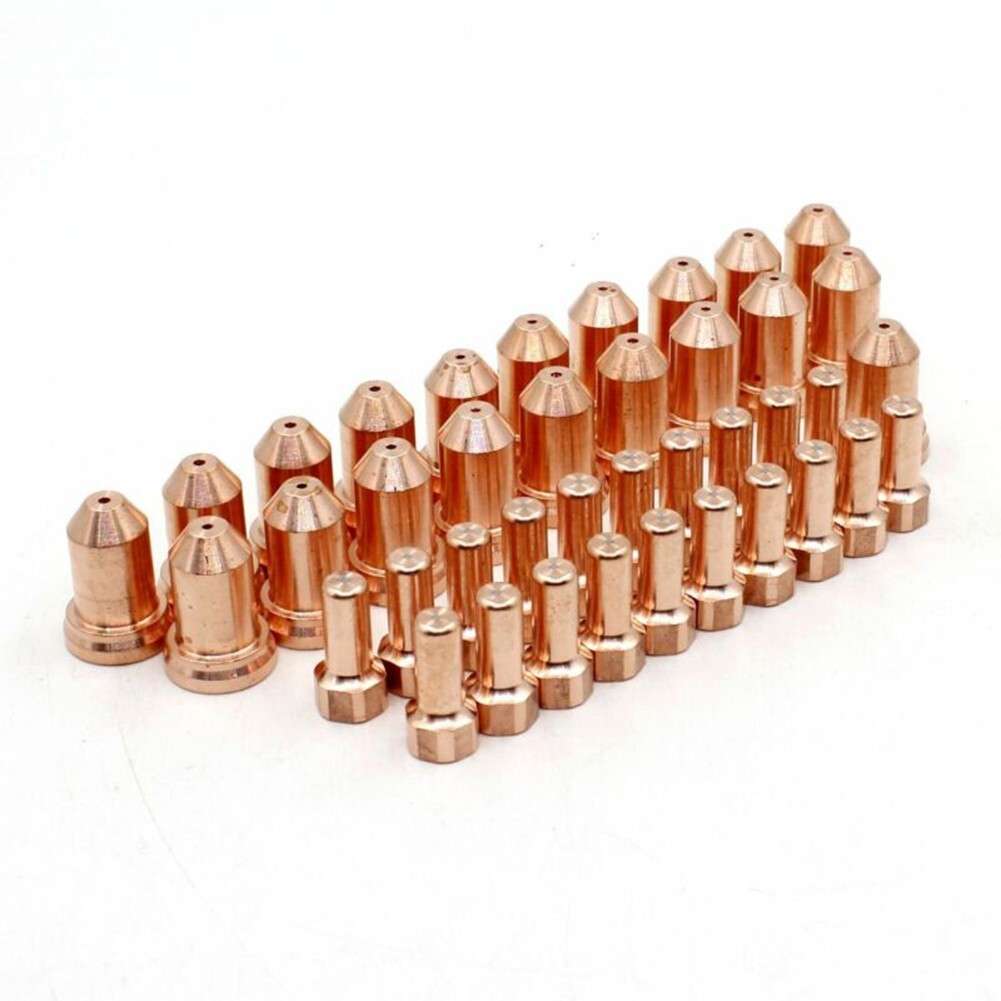 52558 Electrode 51311 Tips 1.0mm 1.2mm For Plasma Torch IPT-80 PT80 PT-80 40pcs
