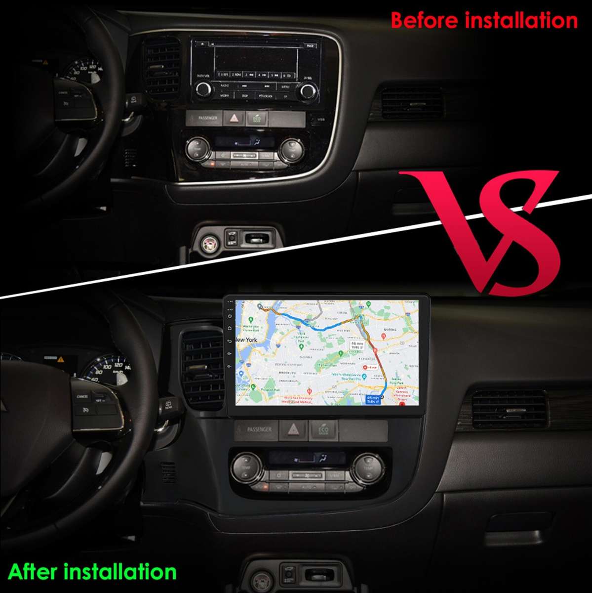Android 14 For Mitsubishi Outlander 2012-2018 Car Stereo Radio Carplay GPS 2+32G