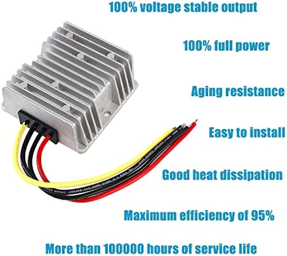 Converter DC 24V Step Down to DC 12V 30A 360W Waterproof Reducer Transformer