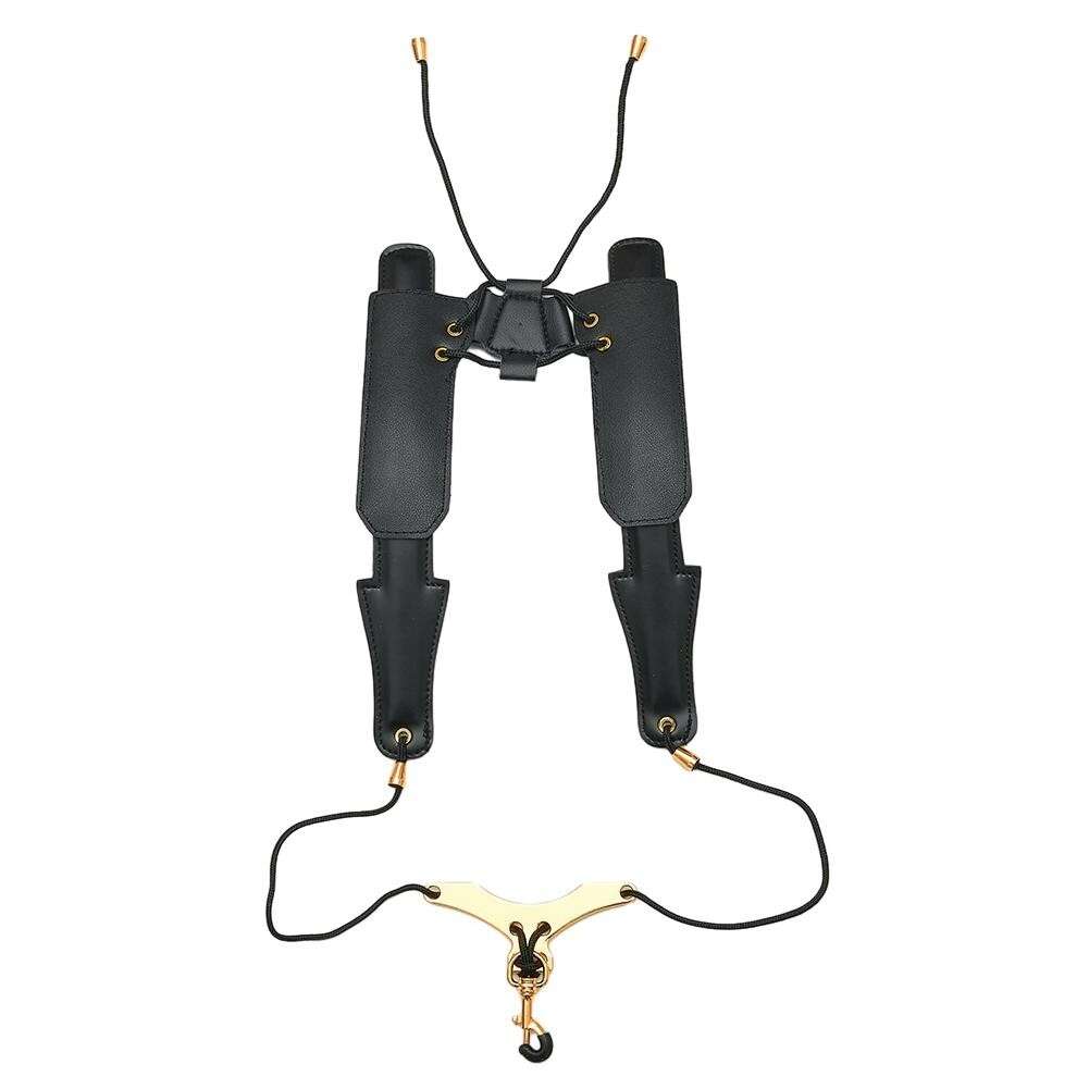 Saxophone Strap Leather Adjustable Shoulder Strap For Tenor Alto Sax-Accessorie