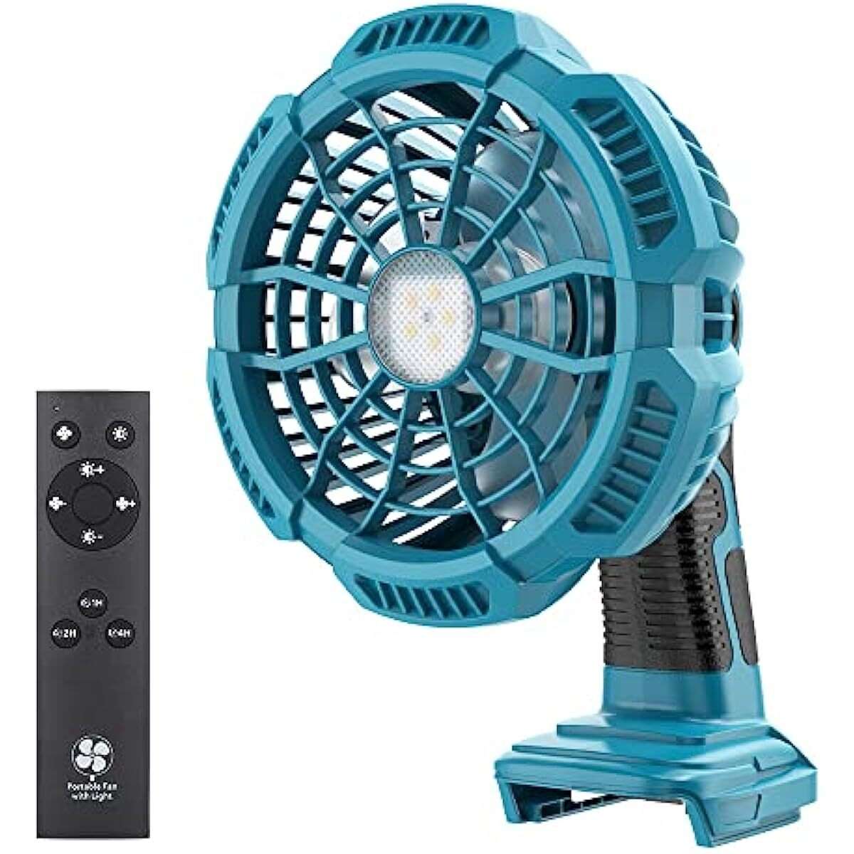 Portable Fan For Makita 18V Li-ion Battery Cordless Jobsite Fan With 9W Light