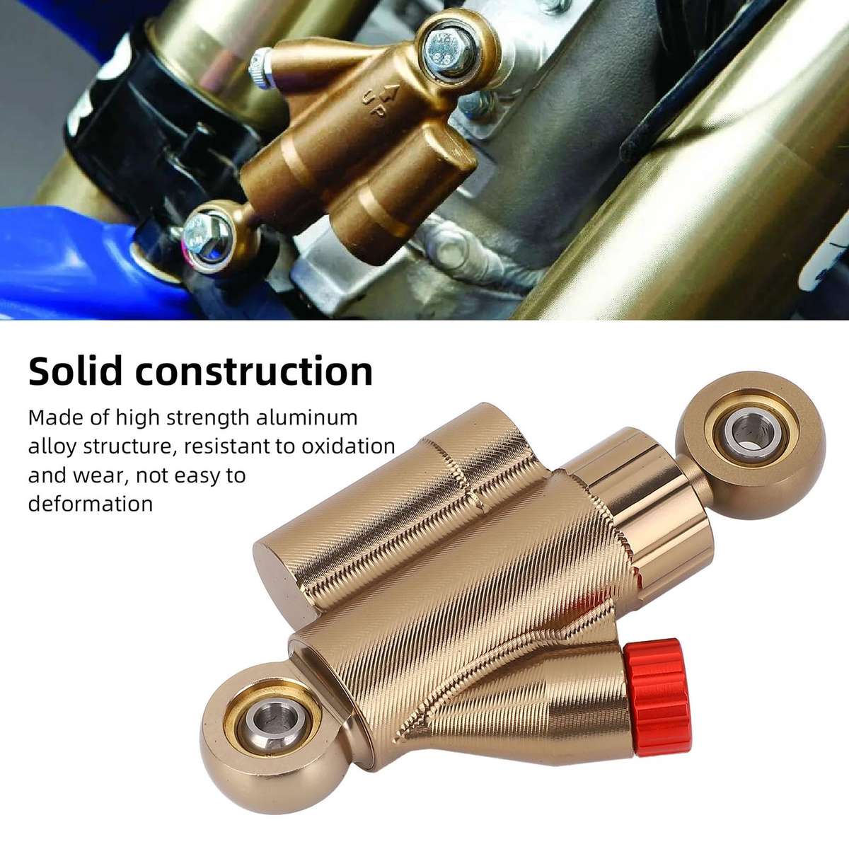 Motorcycle CNC Adjustable Steering Damper Stabilizer Safety Control Aluminum