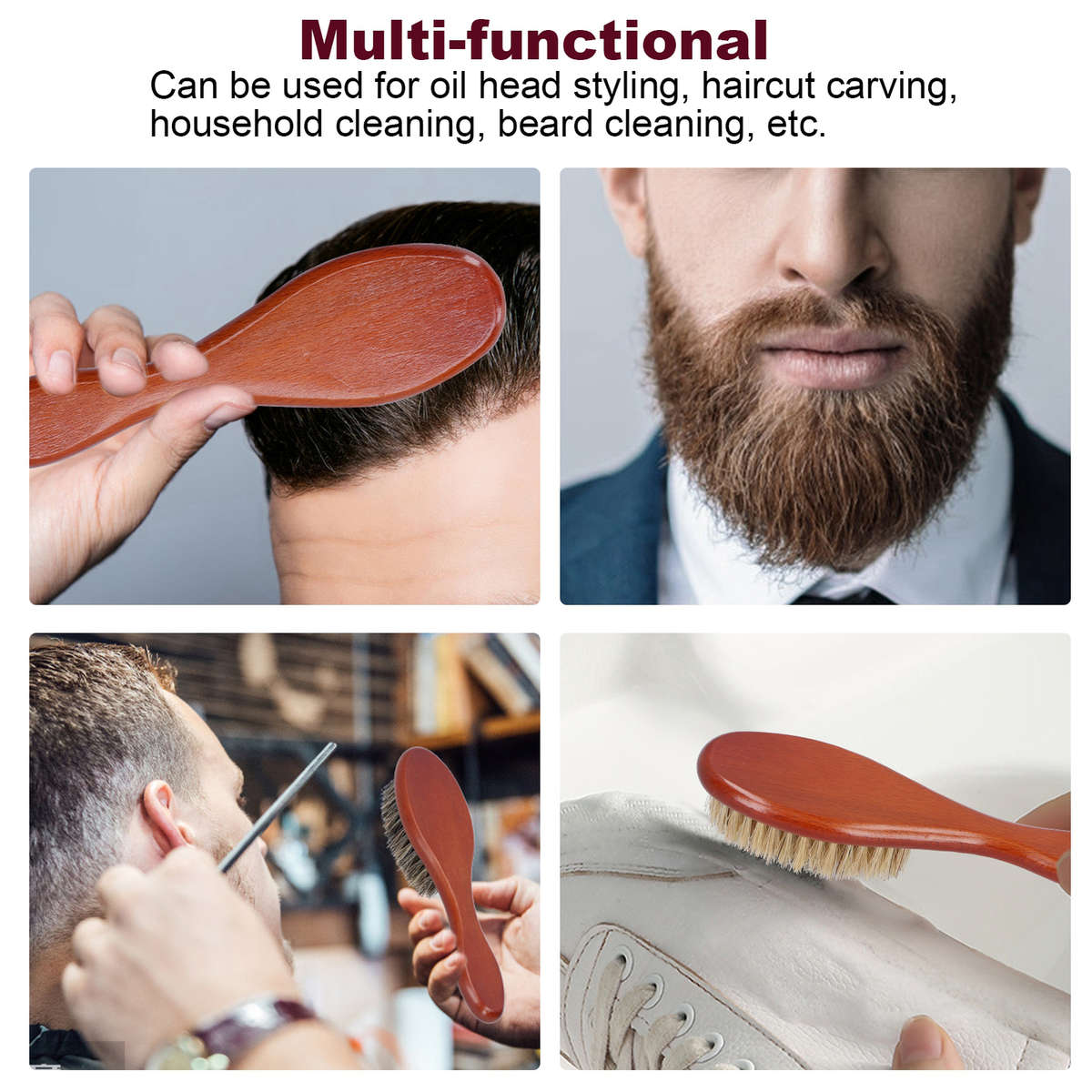 Barber Shop Neck Face Hair Remover Brush Beard Hair Sweeping Cleaning Oil He CHW