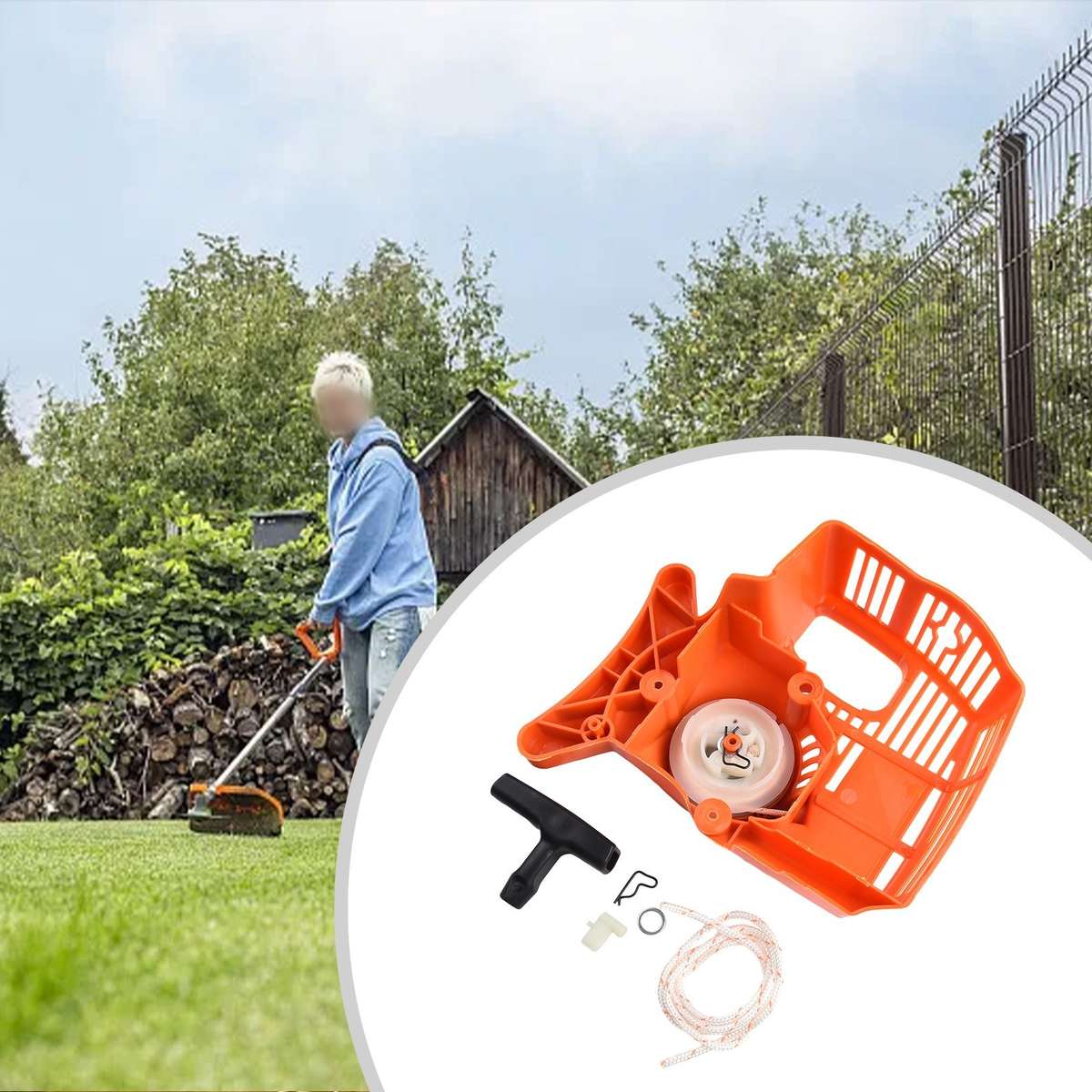 Recoil Pull Start Starter For STIHL-FS38 FS45 FS46 FS55 FC55 HL45 KM55-TRIMMER