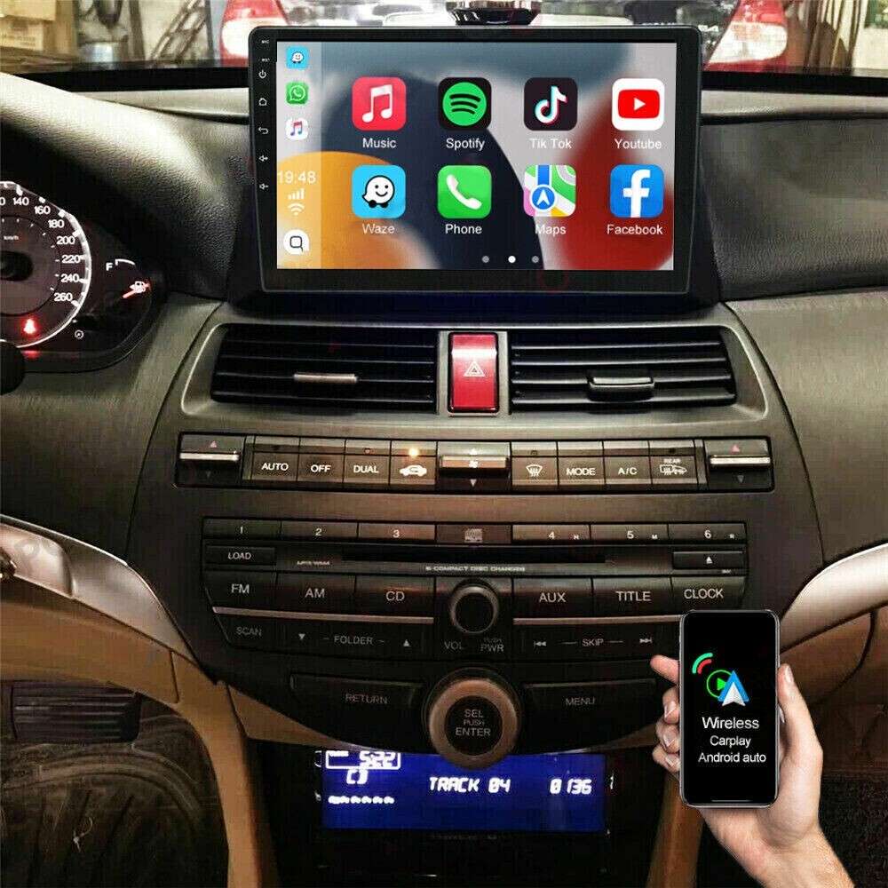 8Core 10"Android 13 For Honda Accord 8 2008-2013 Carplay GPS Stereo Radio DSP BT