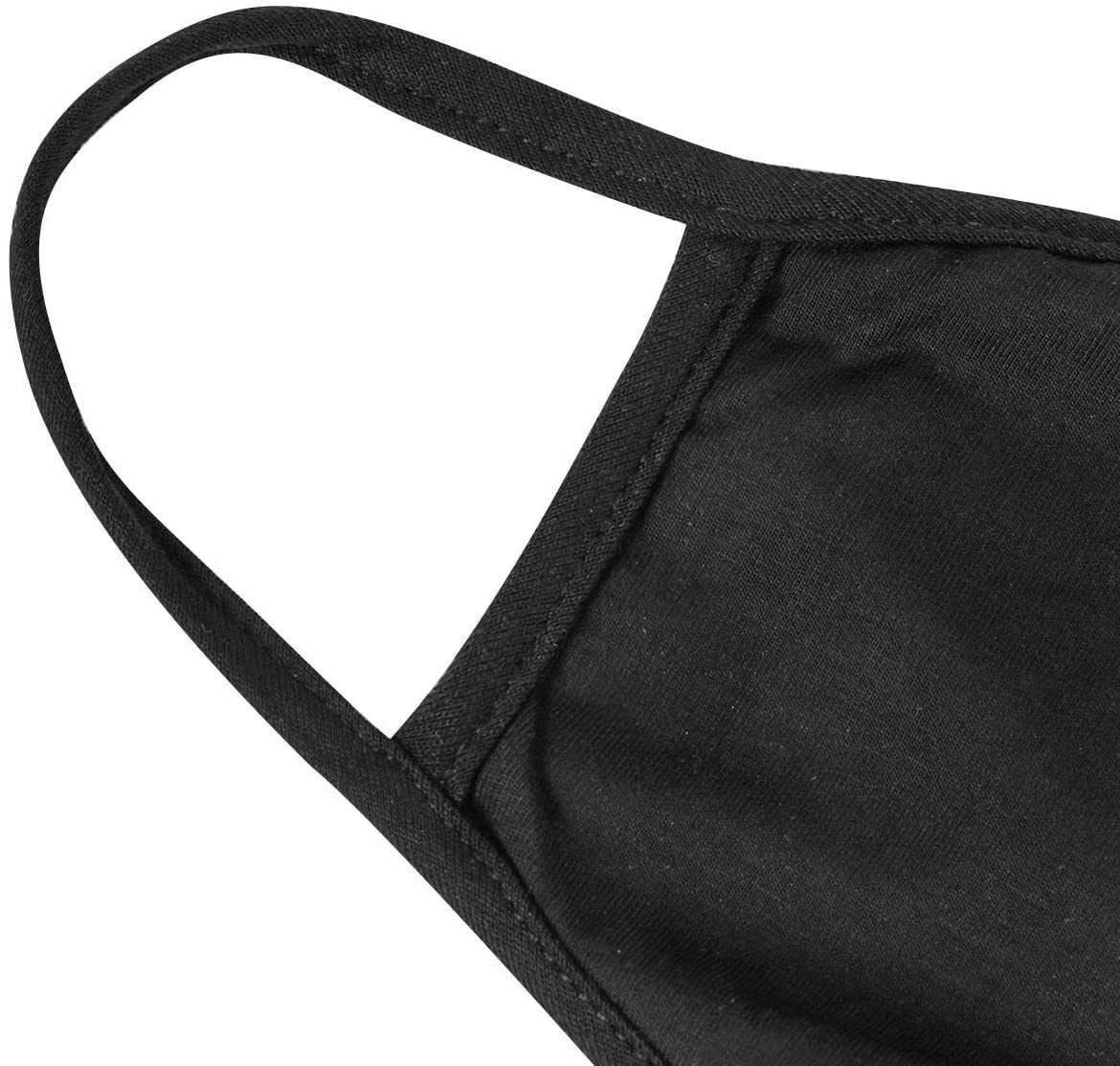 "IN STOCK"*Cotton Face Mask With Elastic - Black (FACEMASK)