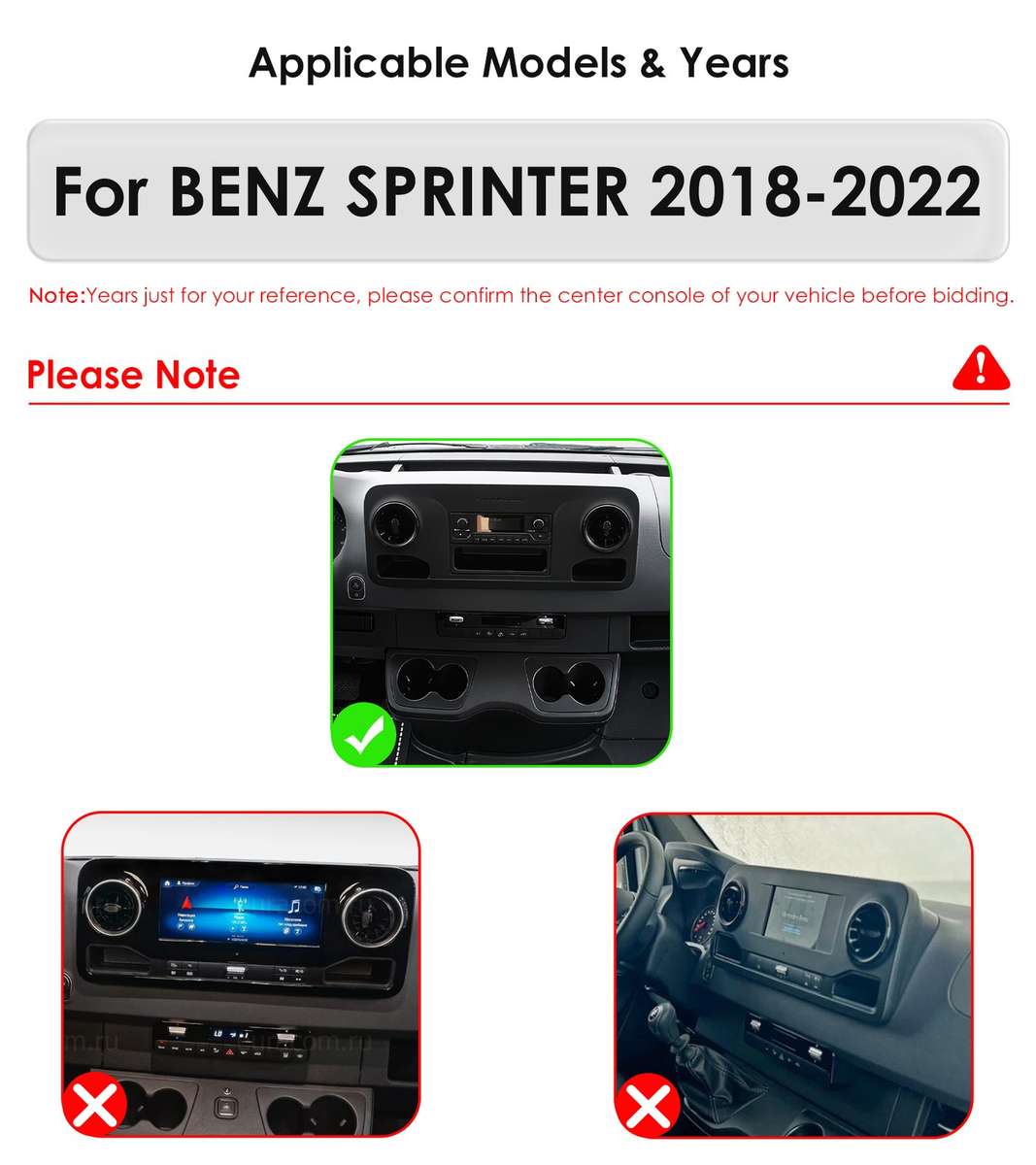 10" Android 14 Car Stereo Carplay For Benz Sprinter 2018-2023 GPS Navi DSP 8Core