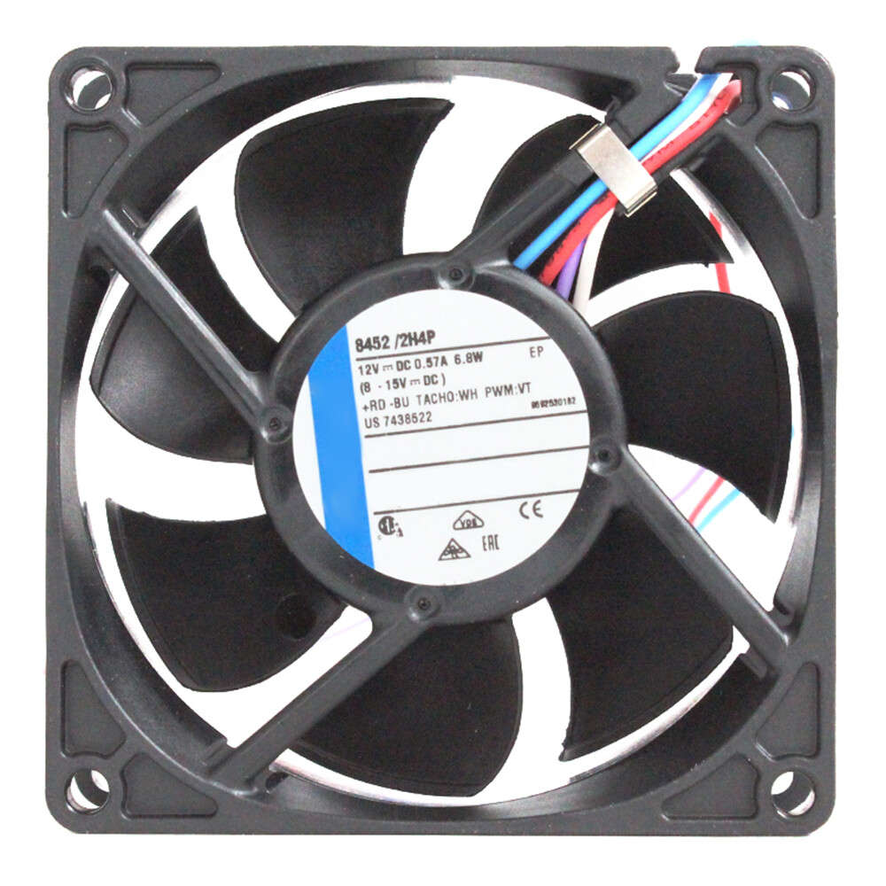 80*80*25mm Cooling Fan For Ebmpapst 8452/2H4P 12V 0.57A 6.8W