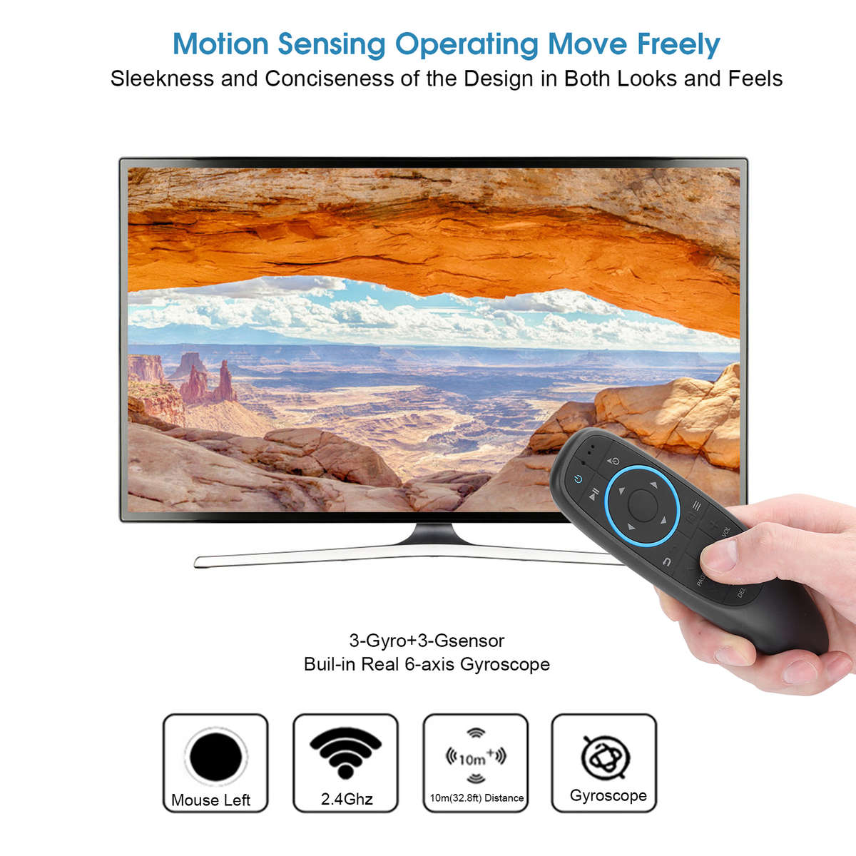 BT 5.0 Remote Mouse Smart Wireless Remote Control Wireless Gyroscope Mouse New