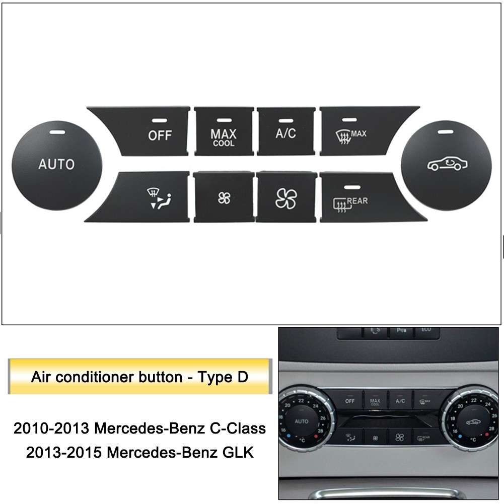 LHD A/C Climate Control Switch Button For Mercedes C GLK C204 W204 D Type
