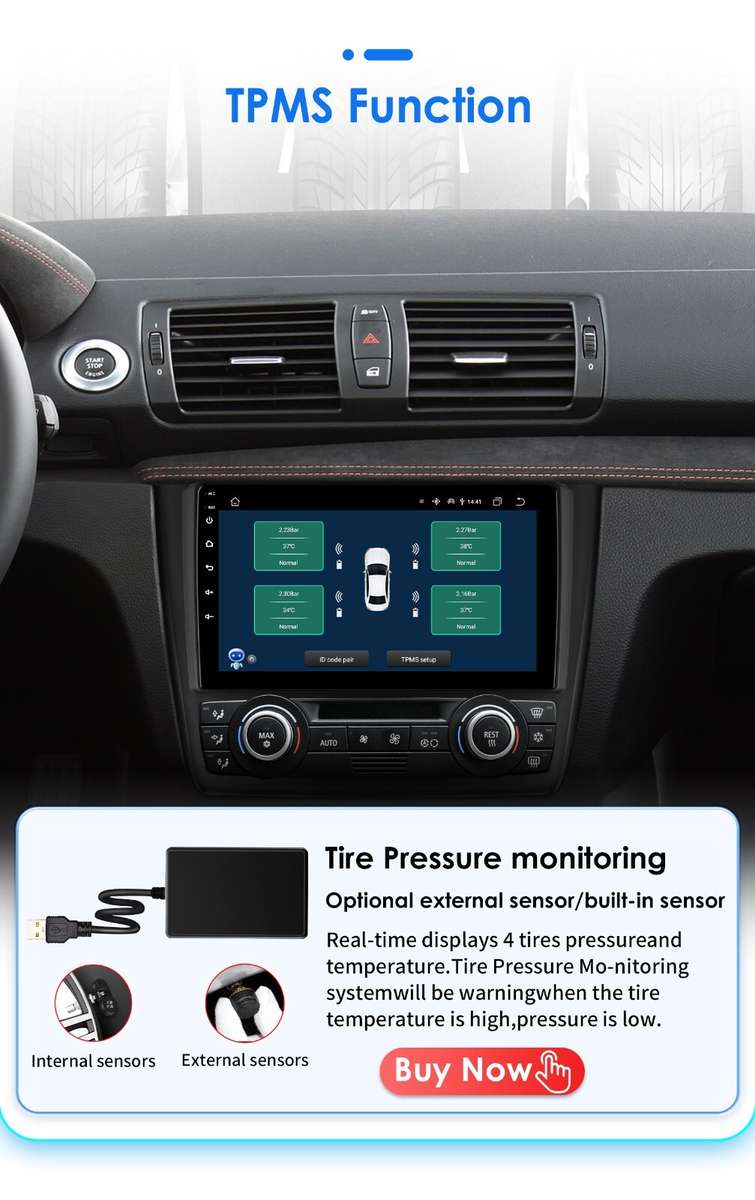9" Android 12 For BMW 1 Series E88 E82 E81 E87 Car Stereo Radio Carplay WiFi GPS