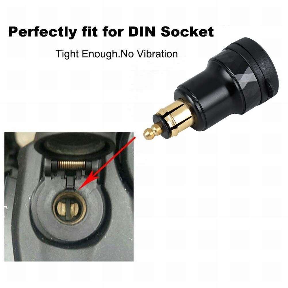USB TypeC Fast Charger Power Adapter For Hella DIN Plug Socket For GS Motorcycle