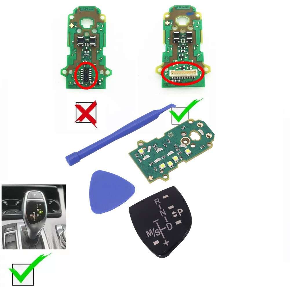 Gear Shift Knob Panel W/LED Circuit Board For BMW Sport 3 4 5 6 7' X5 X6-X3 X4