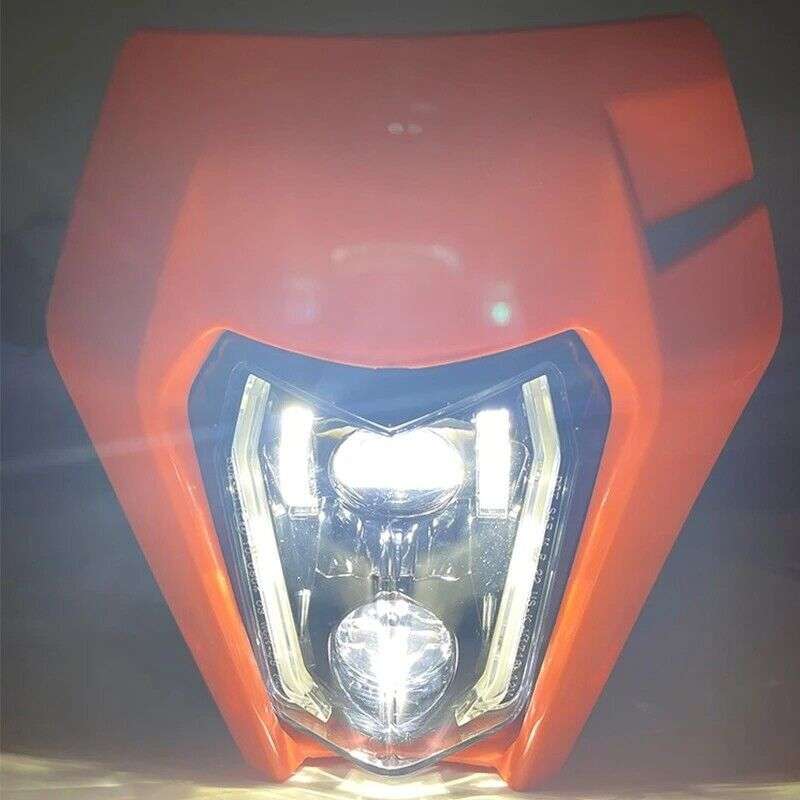 LED Headlight Turn signal DRL w/maske For KTM 250 350 450 690 Enduro R SMC-R
