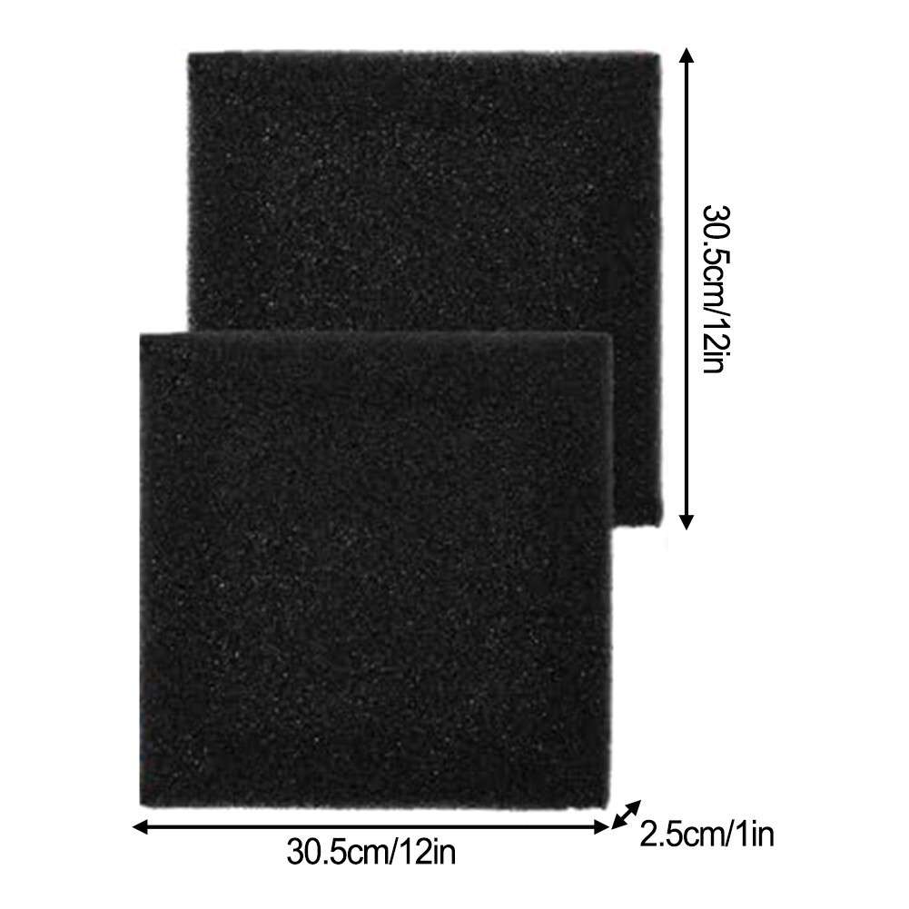 Robust Black Filter Pads For Pond 12x12 Inches Easy Maintenance Solution