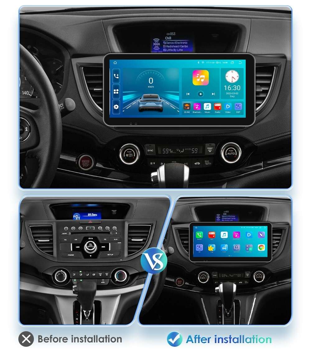 10.3"FOR HONDA CRV 2012-2016 ANDROID AUTO CARPLAY 8Core CAR STEREO RADIO CARPLAY