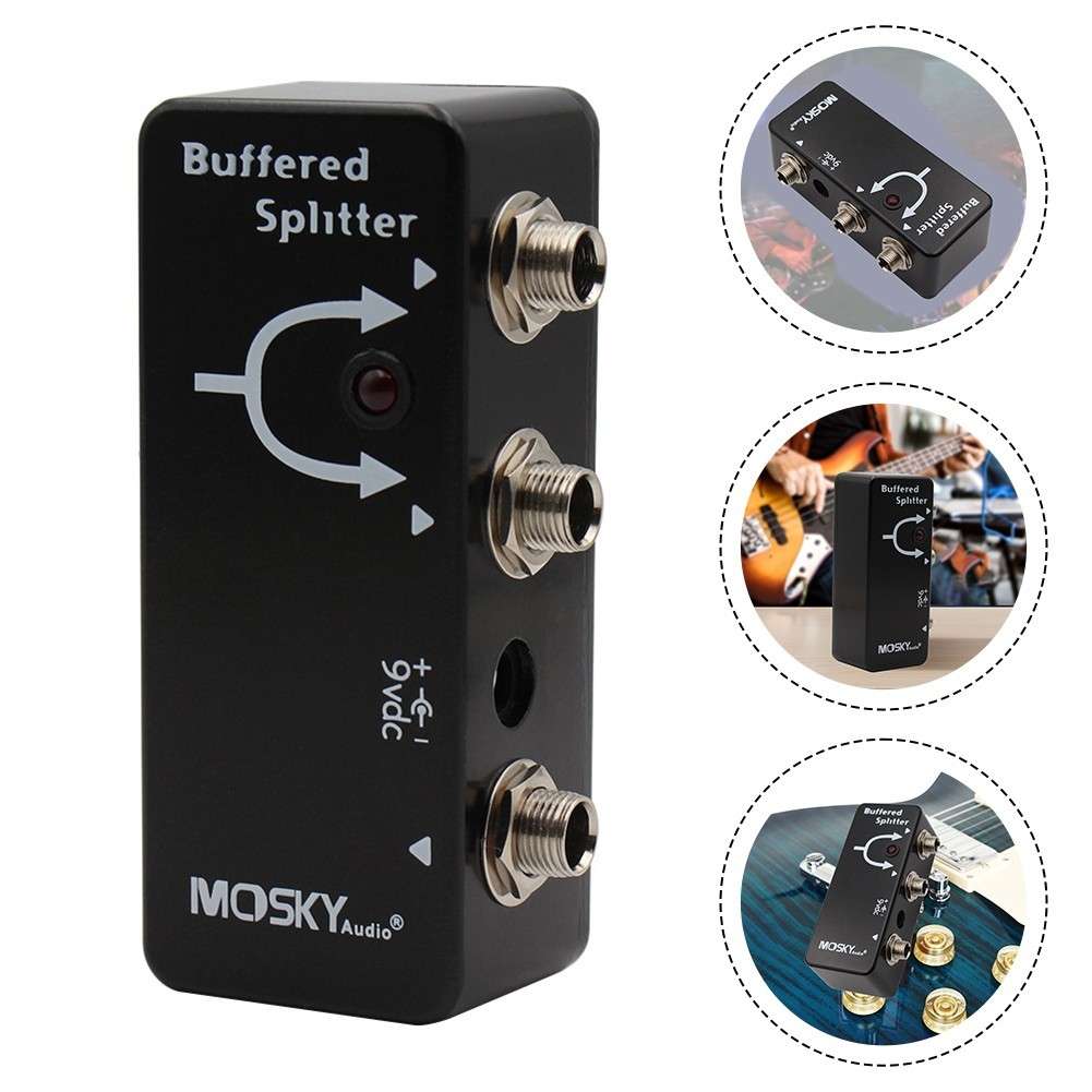 Guitar Buffered Splitter Pedal Ensures Pristine Tone And Powerful Signal