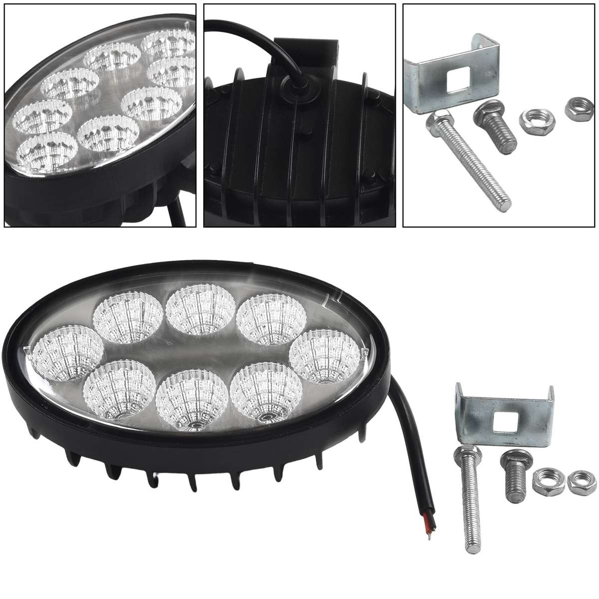Oval LED Fog Light Work Lamp Tractor Beam 12V 24V Waterproof Practical