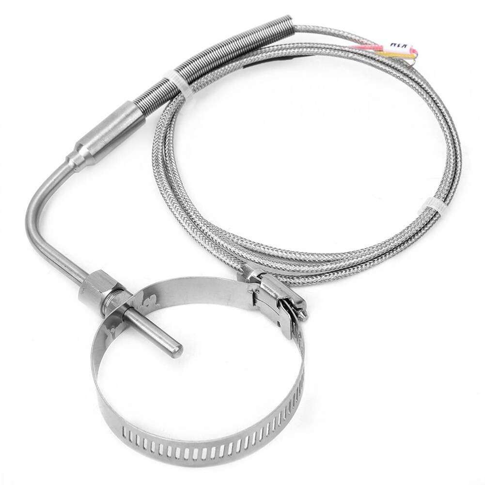 Right Angle EGT Thermocouple K Type Temperature Probe With Glass Fiber Cable