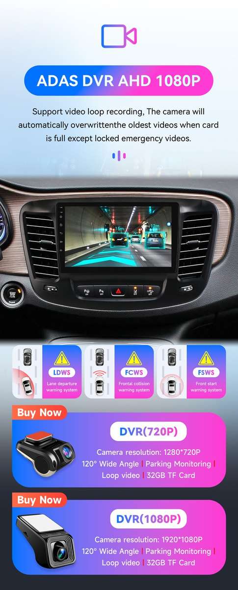 4+64GB Android 14 Carplay Stereo Radio GPS 8Core For 2015-2019 Chrysler 200 200C