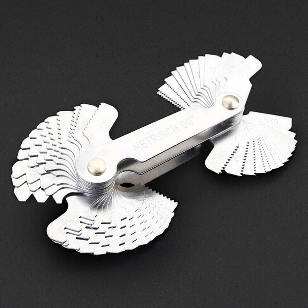 Thread Pitch Gauge Screw Caliper Gage Measuring Set Metric & Inch & America SAE