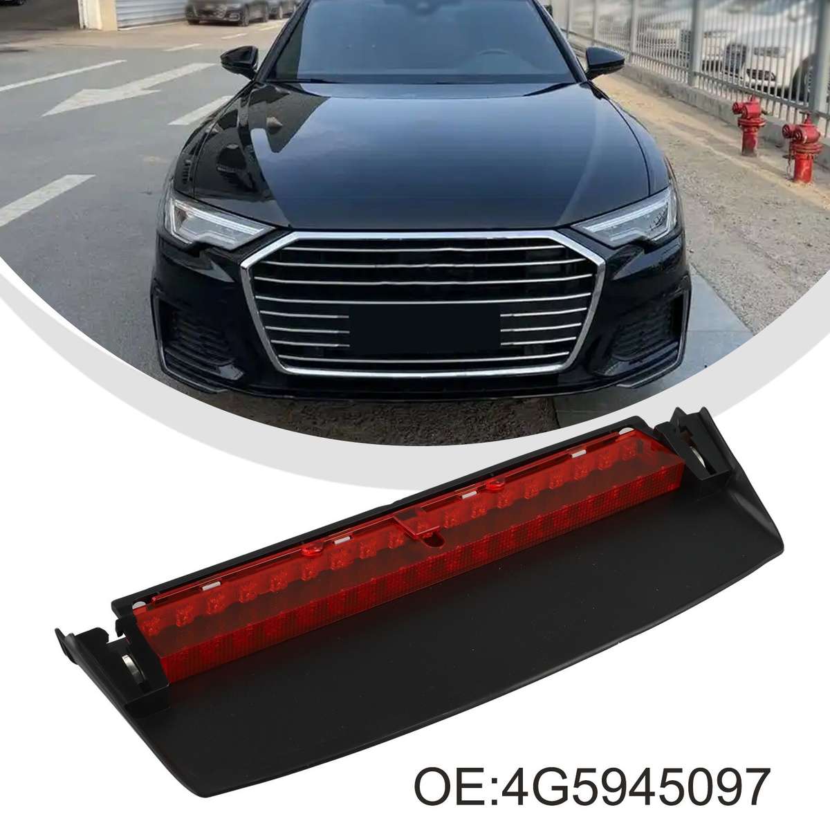 For A6-C7 2011-2018 High Mounted 3rd Third Brake Light Lamp 4G5945097