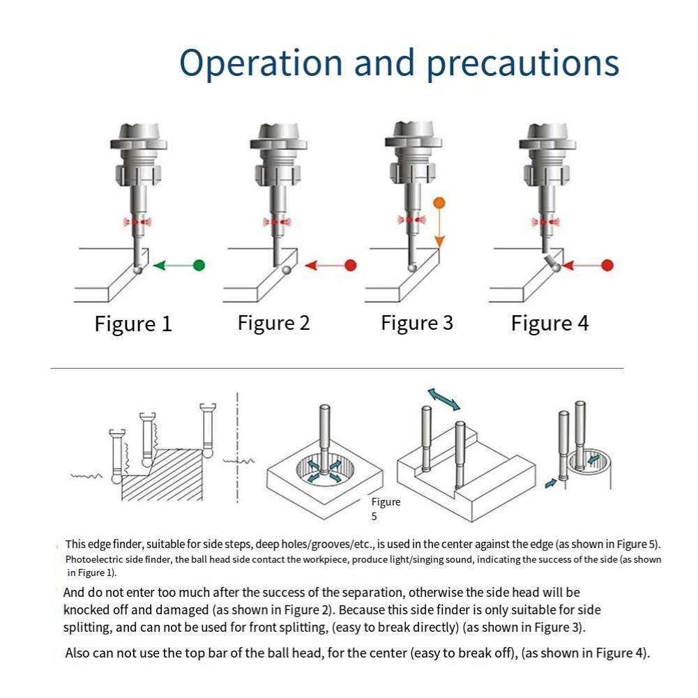 CNC Tool Setting 16mm Shank Photoelectric Edge Finder High Accuracy (0 )
