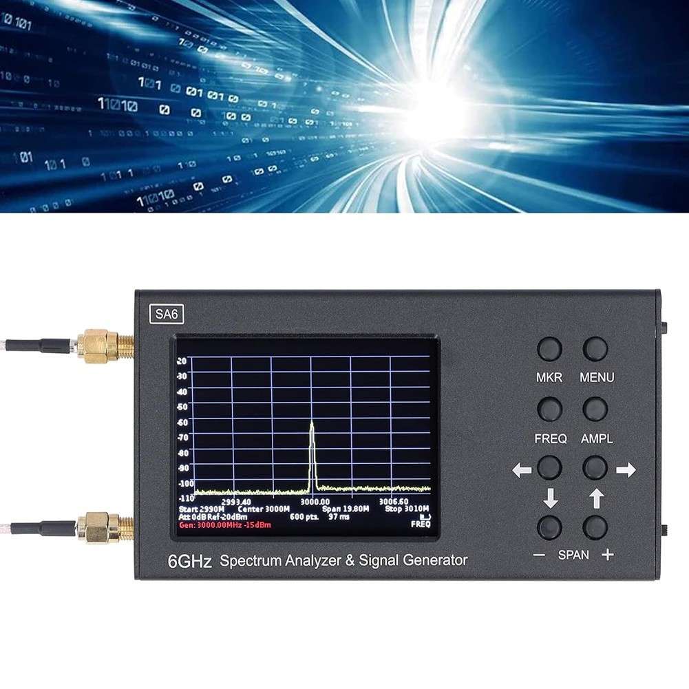 SA6 6GHz Spectrum Analyzer Signal Generator RF Signal Wi-Fi 4G LTE CDMA GSM GPR