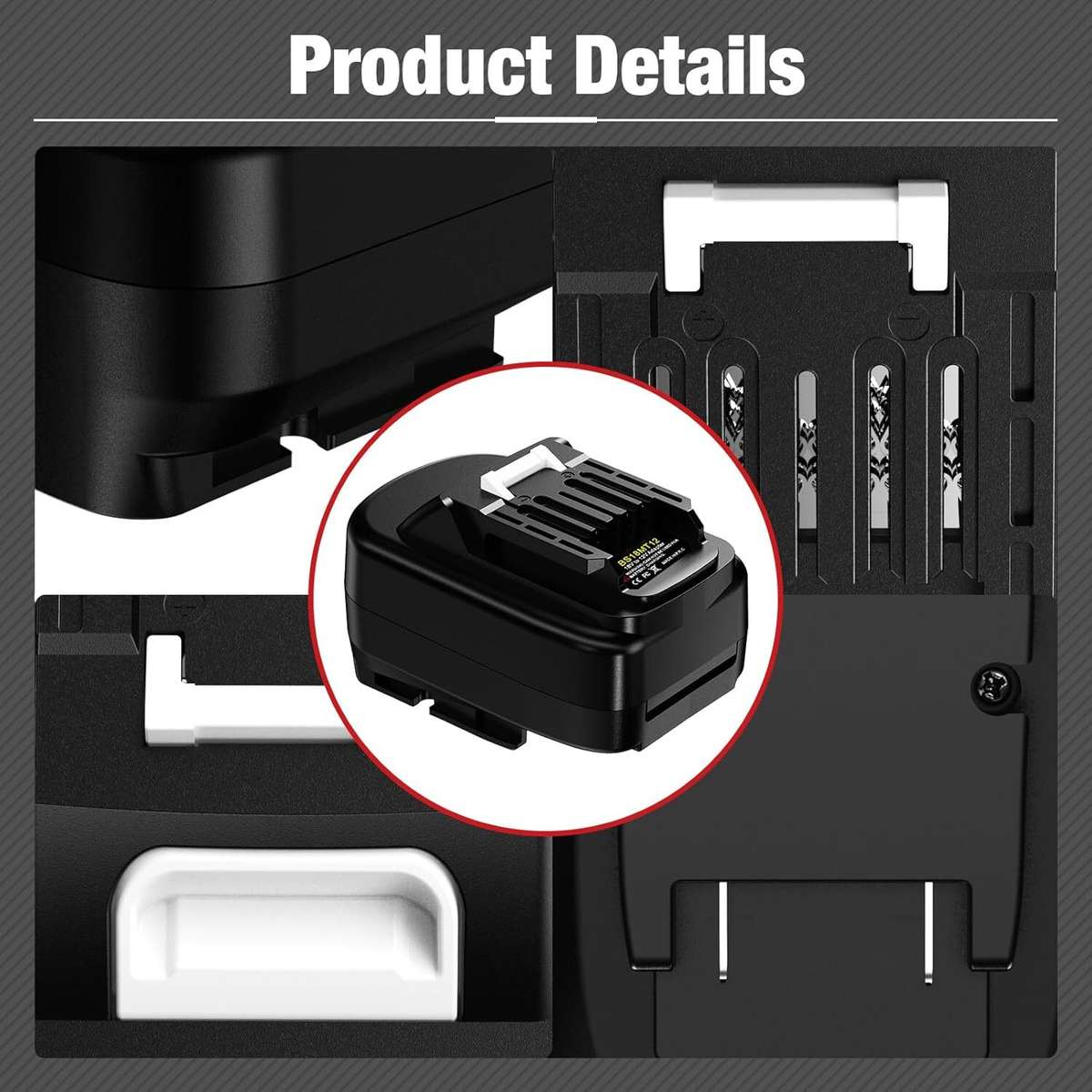 Adapter for Bosch 18V PBA Li-ion Battery Converter to for Makita 12V Power tools