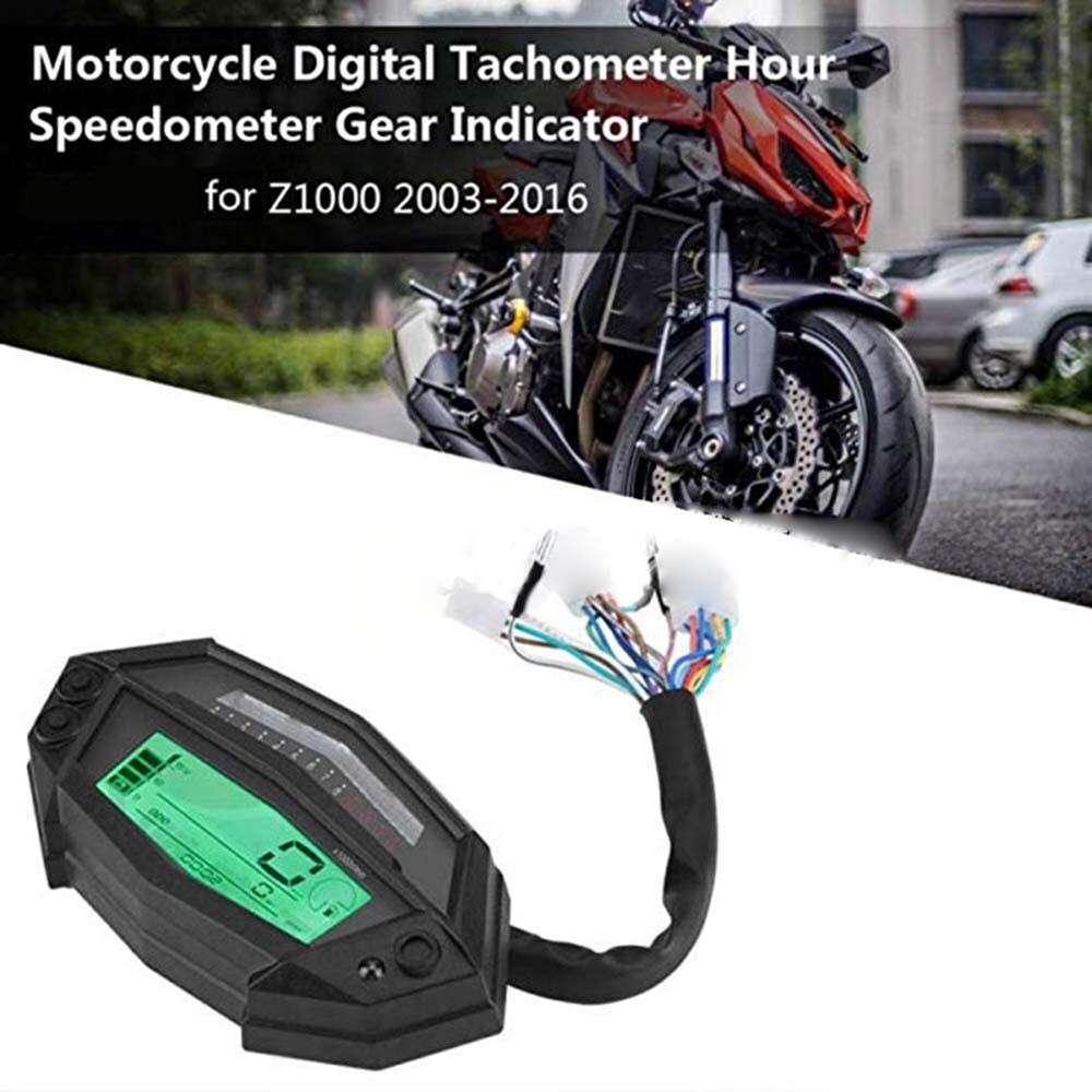 For Kawasaki Motorcycle Speedometer Digital Tachometer Odometer Gear Indicator