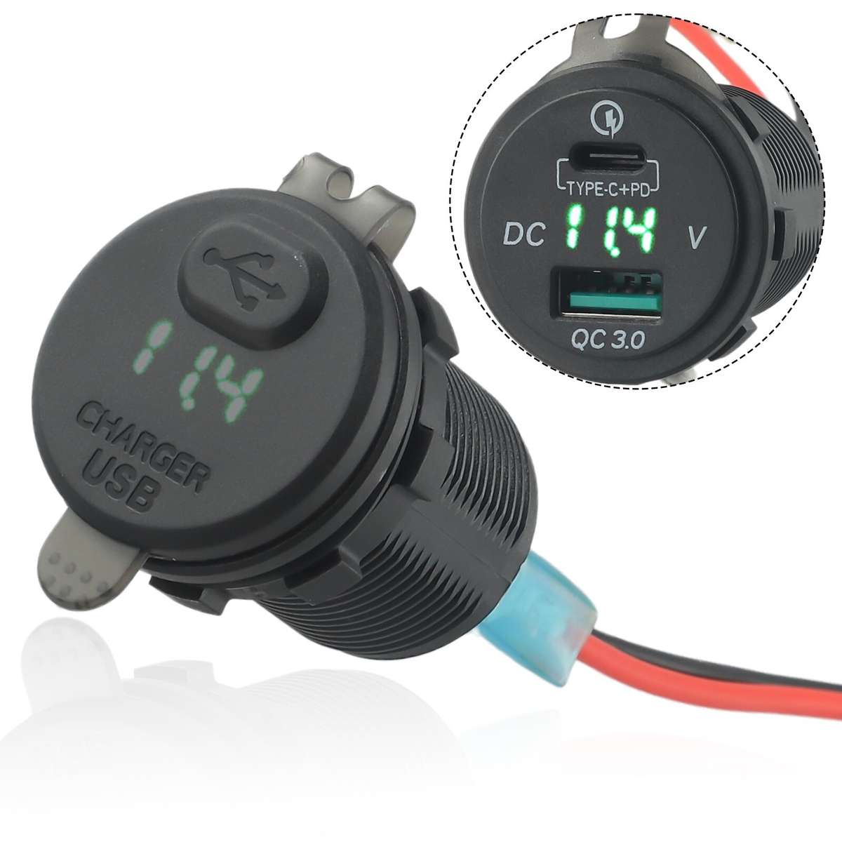 Motorcycle Fast Charger Relay Accessories 10-15V DC,Back For Versys1000