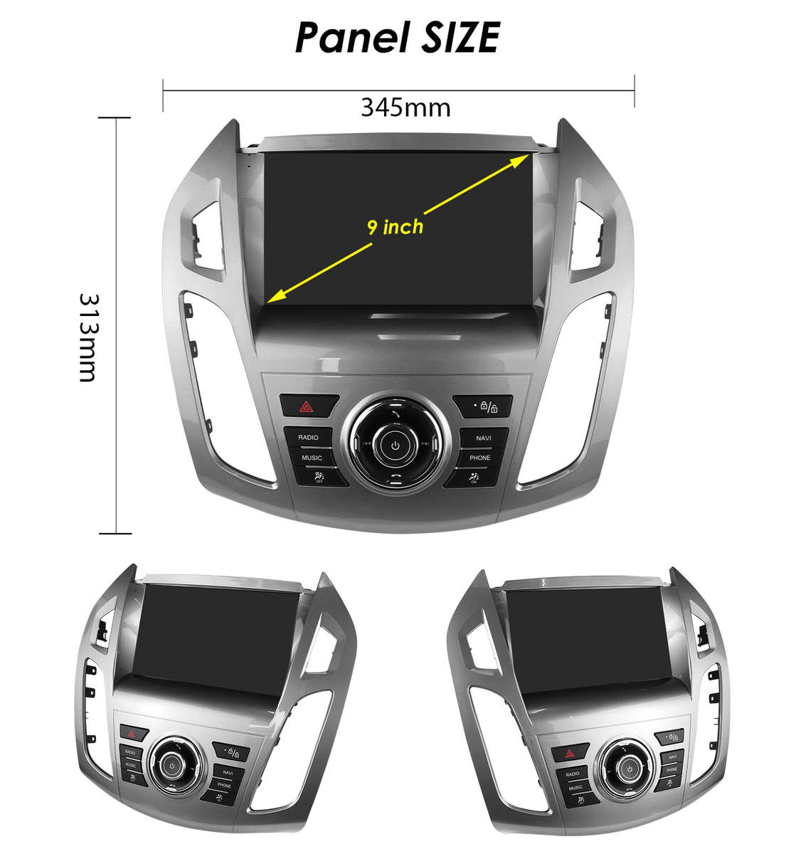 8Core For Ford Transit Connect 2014-2018 Car Radio Android13 GPS Navi Stereo DSP